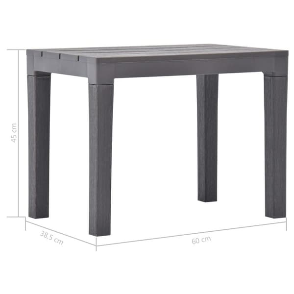 vidaXL Hagebenker 2 stk mocca plast