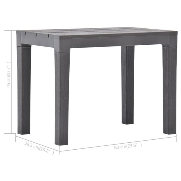 vidaXL Hagebenker 2 stk mocca plast