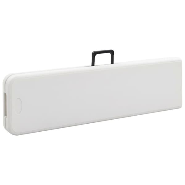 vidaXL Sammenleggbare hagebenker 2 stk 180 cm HDPE hvit