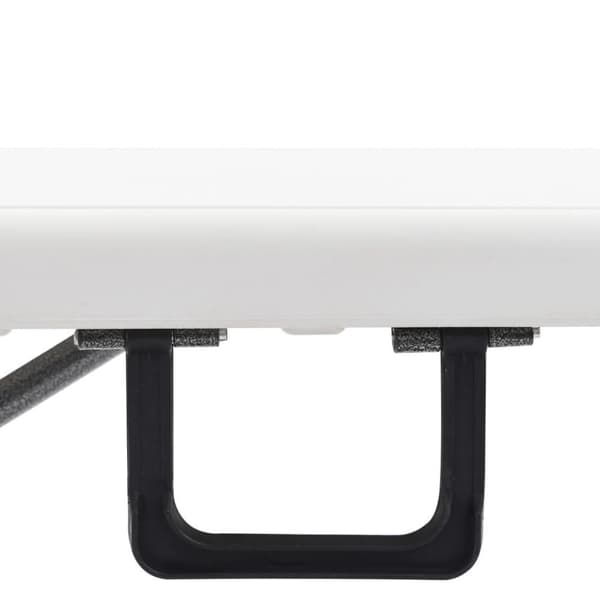 vidaXL Sammenleggbare hagebenker 2 stk 180 cm HDPE hvit