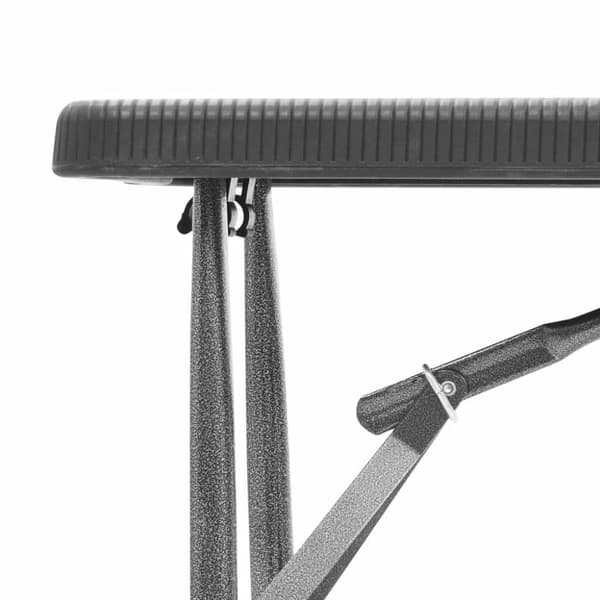 vidaXL Sammenleggbare hagebenker 2 stk 180 cm HDPE svart