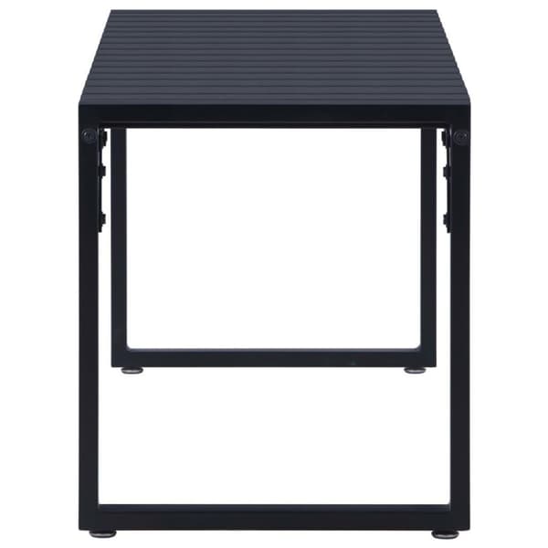 vidaXL havebænk 120,5 cm PS-plade sort