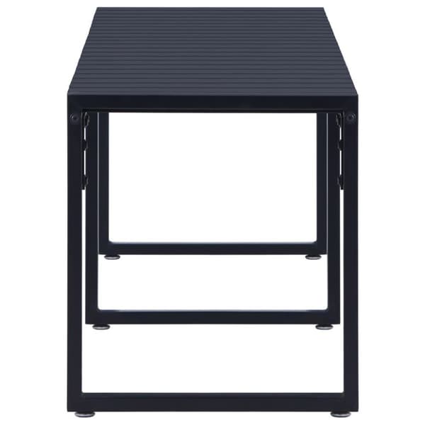vidaXL havebænk 180 cm PS-plade sort