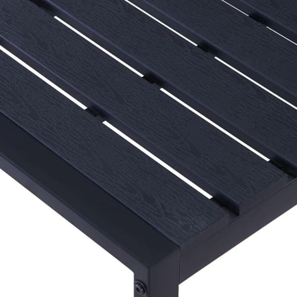vidaXL havebænk 180 cm PS-plade sort