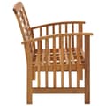 Miniatyrbilde 3 av 7: vidaXL Hagebenk 119 cm heltre akasie