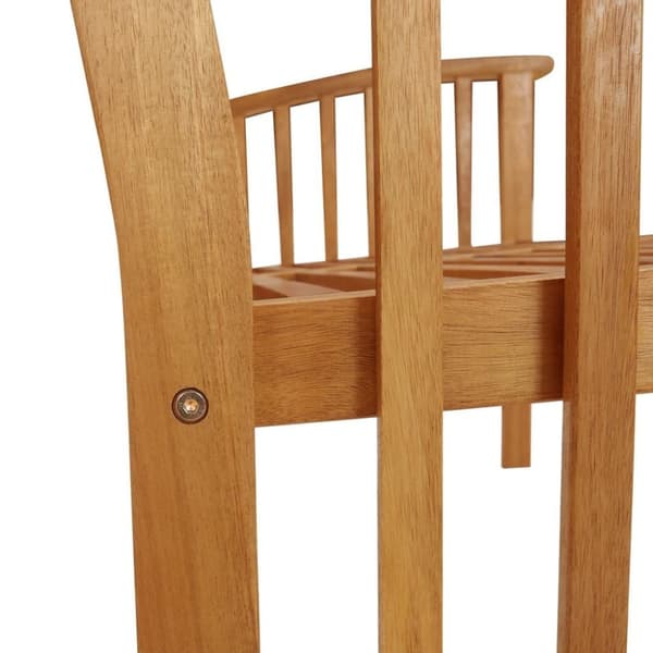 vidaXL Hagebenk 119 cm heltre akasie