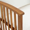 Miniatyrbilde 6 av 7: vidaXL Hagebenk med puter 119 cm heltre akasie