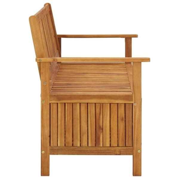 vidaXL Oppbevaringsbenk hage 120 cm heltre akasie