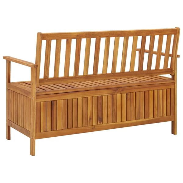 vidaXL Oppbevaringsbenk hage 120 cm heltre akasie