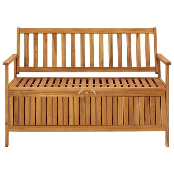 vidaXL Oppbevaringsbenk hage 120 cm heltre akasie