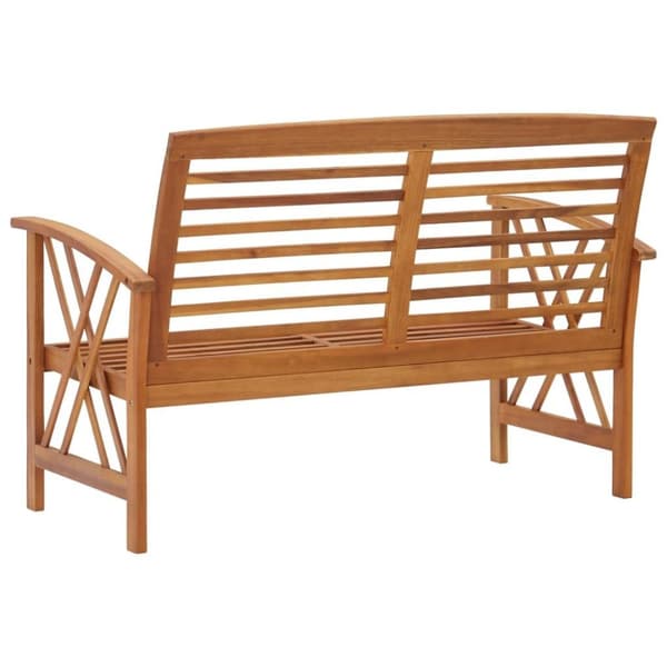 vidaXL Hagebenk 119 cm heltre akasie