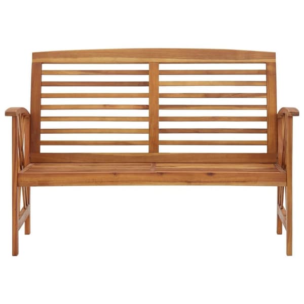vidaXL Hagebenk 119 cm heltre akasie