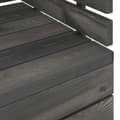 Miniatyrbild 5 av 6: vidaXL Pallesofa for hjørne heltre furu mørkegrå