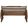 Miniatyrbilde 4 av 8: vidaXL Hagebenk 112 cm heltre gran