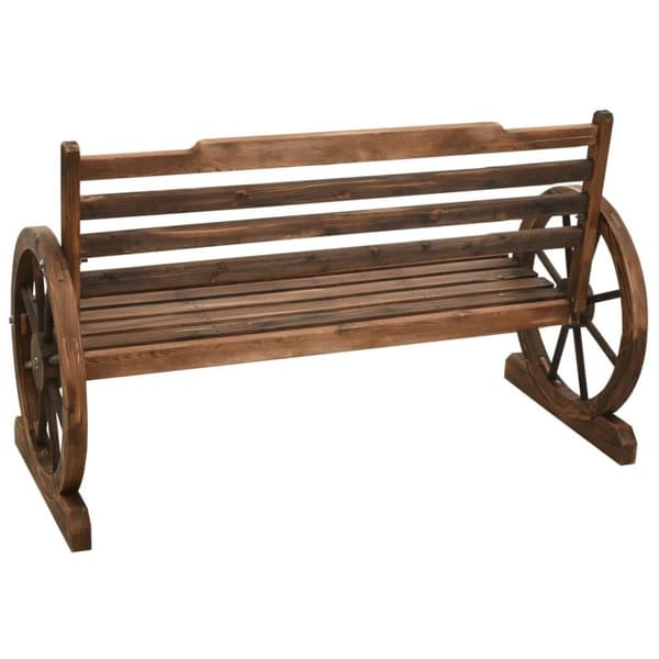 vidaXL Hagebenk 112 cm heltre gran