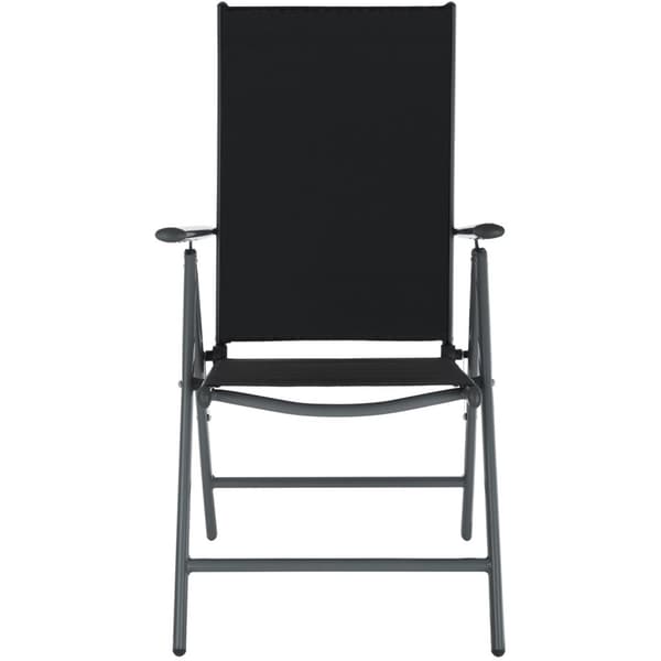Aluminium havemøbler, bord og 4 stole - anthrazit