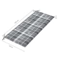 Miniatyrbillede 9 af 9: vidaXL foldbar havebænk med hynde 118 cm bambus