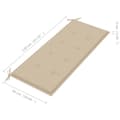 Miniatyrbillede 9 af 9: vidaXL foldbar havebænk med hynde 118 cm bambus