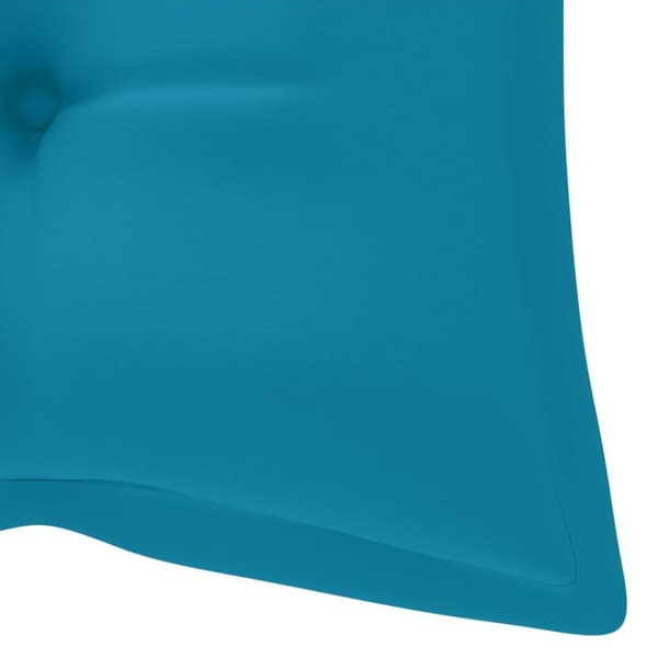 vidaXL foldbar havebænk med hynde 118 cm bambus