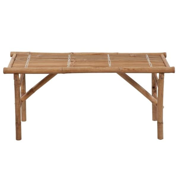 vidaXL Taitettava puutarhapenkki tyynyllä 118 cm bambu