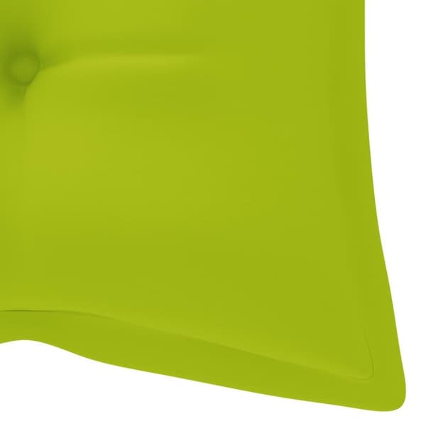 vidaXL foldbar havebænk med hynde 118 cm bambus