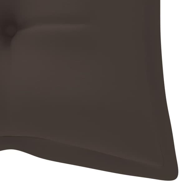 vidaXL foldbar havebænk med hynde 118 cm bambus