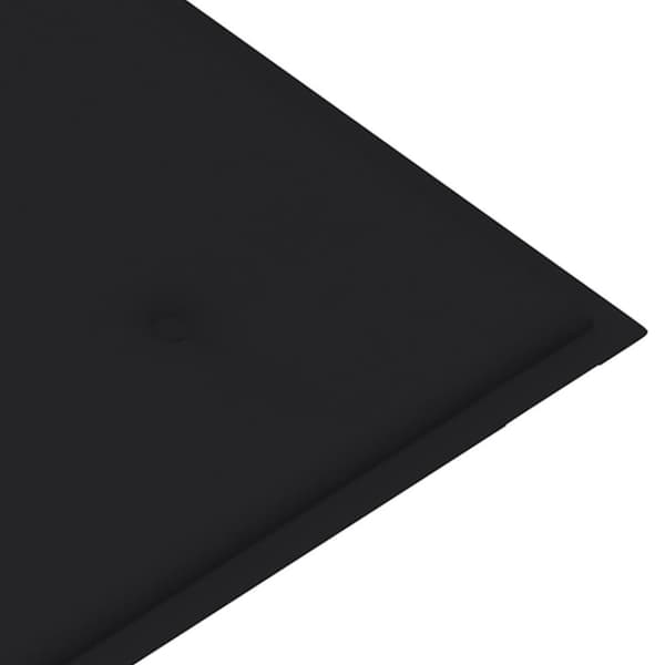 vidaXL foldbar havebænk med hynde 118 cm bambus