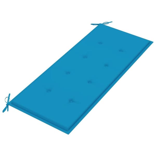 vidaXL Sammenleggbar Hagebenk med pute 118 cm bambus