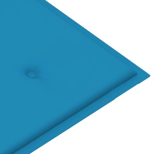 vidaXL Sammenleggbar Hagebenk med pute 118 cm bambus