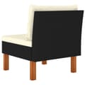 Miniatyrbillede 6 af 8: vidaXL midterdele til sofa 3 stk. polyrattan og massivt eukalyptustræ