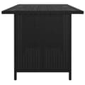 Miniatyrbillede 3 af 4: vidaXL havebord 110x70x65 cm polyrattan sort