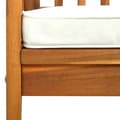 Miniatyrbilde 7 av 9: vidaXL Hagebenk med pute 147 cm heltre akasie