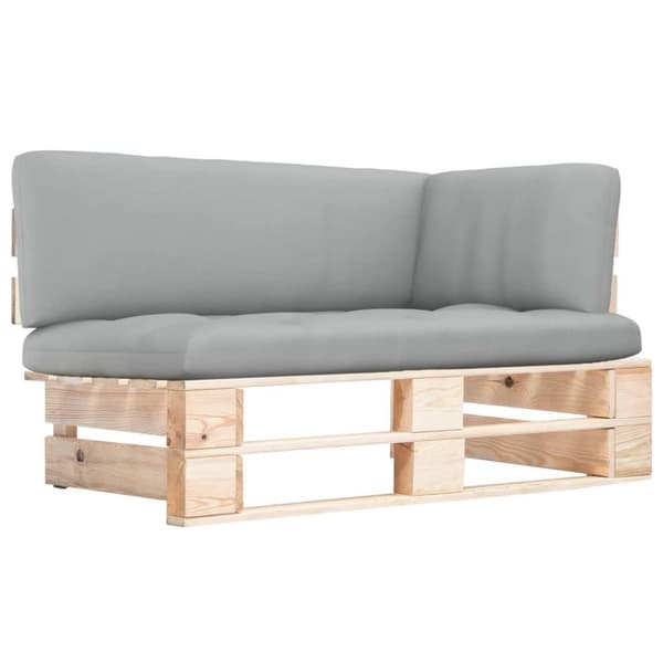 vidaXL hjørnemodul til pallesofa imprægneret fyrretræ