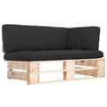 Miniatyrbillede 1 af 7: vidaXL hjørnemodul til pallesofa imprægneret fyrretræ