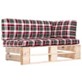 Miniatyrbillede 1 af 7: vidaXL hjørnemodul til pallesofa imprægneret fyrretræ