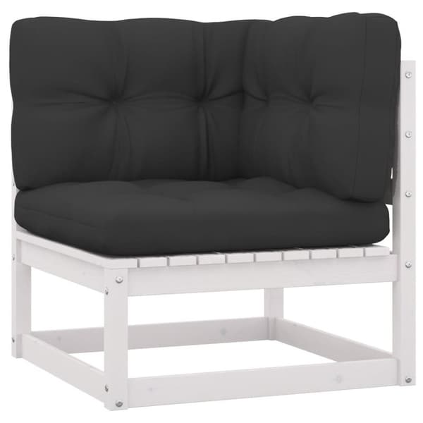 vidaXL 4-personers havesofa med hynder massivt akacietræ