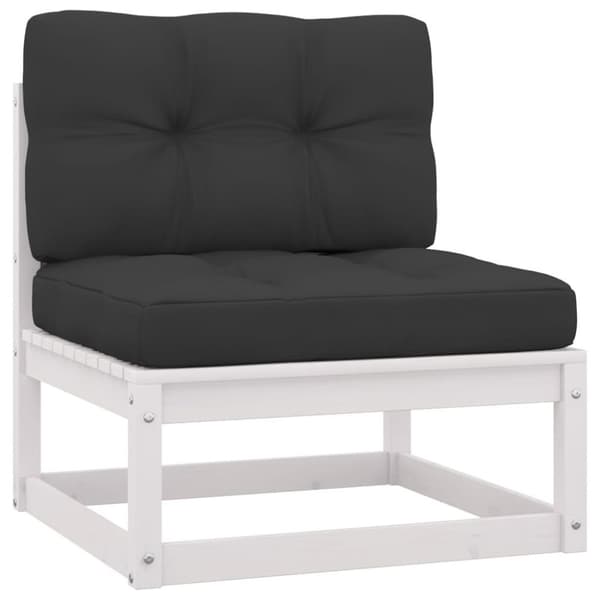 vidaXL 4-personers havesofa med hynder massivt akacietræ
