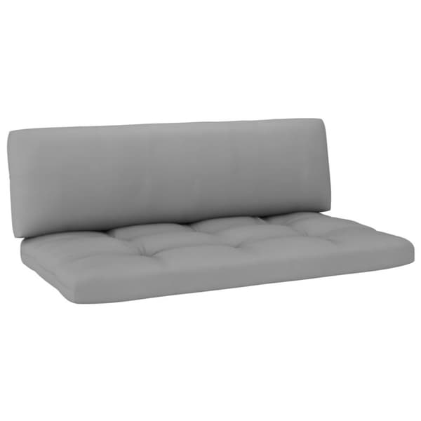 vidaXL Mittensektion till pallsoffa vit impregnerad furu