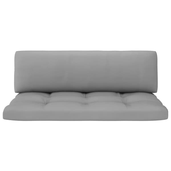 vidaXL Mittensektion till pallsoffa vit impregnerad furu