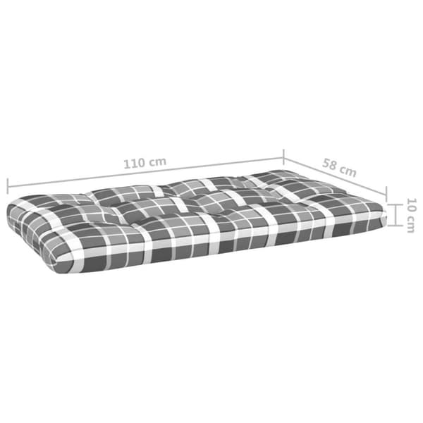 vidaXL Mittensektion till pallsoffa svart impregnerad furu