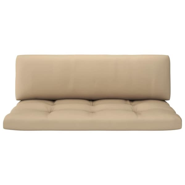 vidaXL Mittensektion till pallsoffa vit impregnerad furu