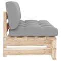 Miniatyrbild 4 av 8: vidaXL Mittensektion till pallsoffa impregnerad furu