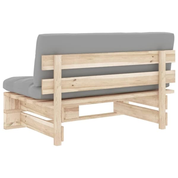 vidaXL Mittensektion till pallsoffa impregnerad furu