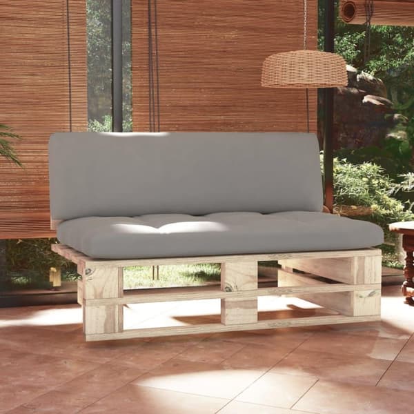 vidaXL Mittensektion till pallsoffa impregnerad furu