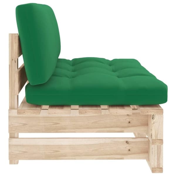 vidaXL midtermodul til pallesofa imprægneret fyrretræ