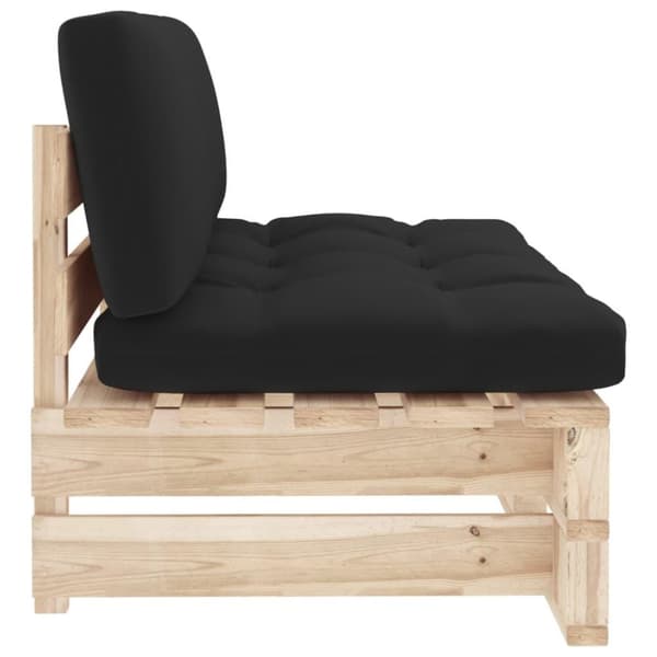 vidaXL midtermodul til pallesofa imprægneret fyrretræ