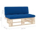 Miniatyrbillede 6 af 8: vidaXL midterdel til pallesofa imprægneret fyrretræ