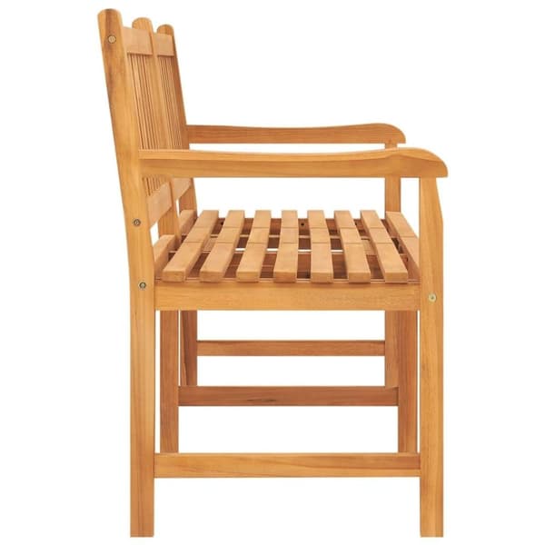 vidaXL Trädgårdsbänk 3-sits med bord 150 cm massiv teak