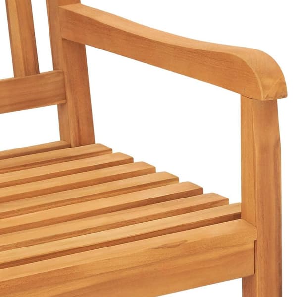 vidaXL Trädgårdsbänk 3-sits med bord 150 cm massiv teak