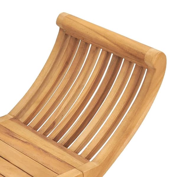 vidaXL Hagebenk 126 cm heltre teak